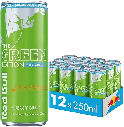 Red Bull Green Edition Suikervrij 12x250ML INC Statiegeld